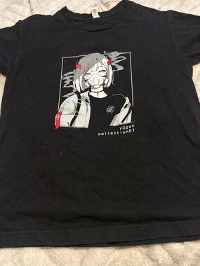 Yūgen Collection01 Black Anime Graphic Tee - Short Sleeve